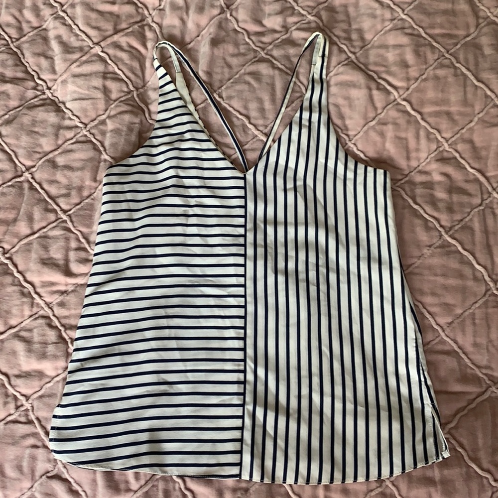 Topshop stripped tank top